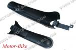 ВЕЛО КАЛНИК ПРЕДЕН + ЗАДЕН 24-27.5 ЦОЛА MTB ПЛАСТМАСОВИ ЧЕРНИ КРОС-2